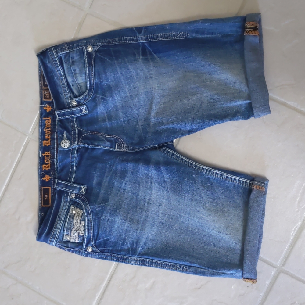 Rock Revival Burmuda Stretch Short